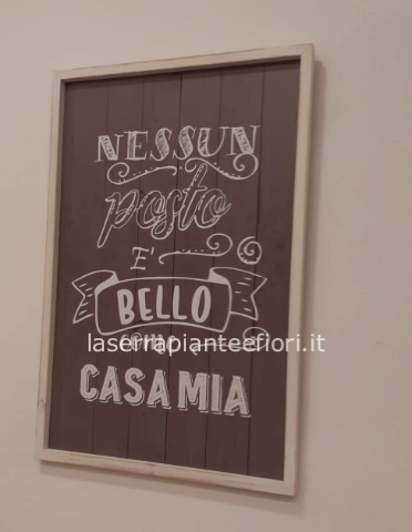 Quadro in legno da appendere
