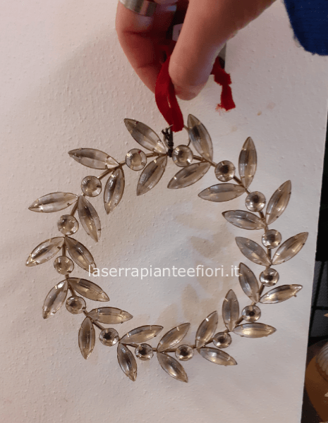 Cerchio da appendere con strass